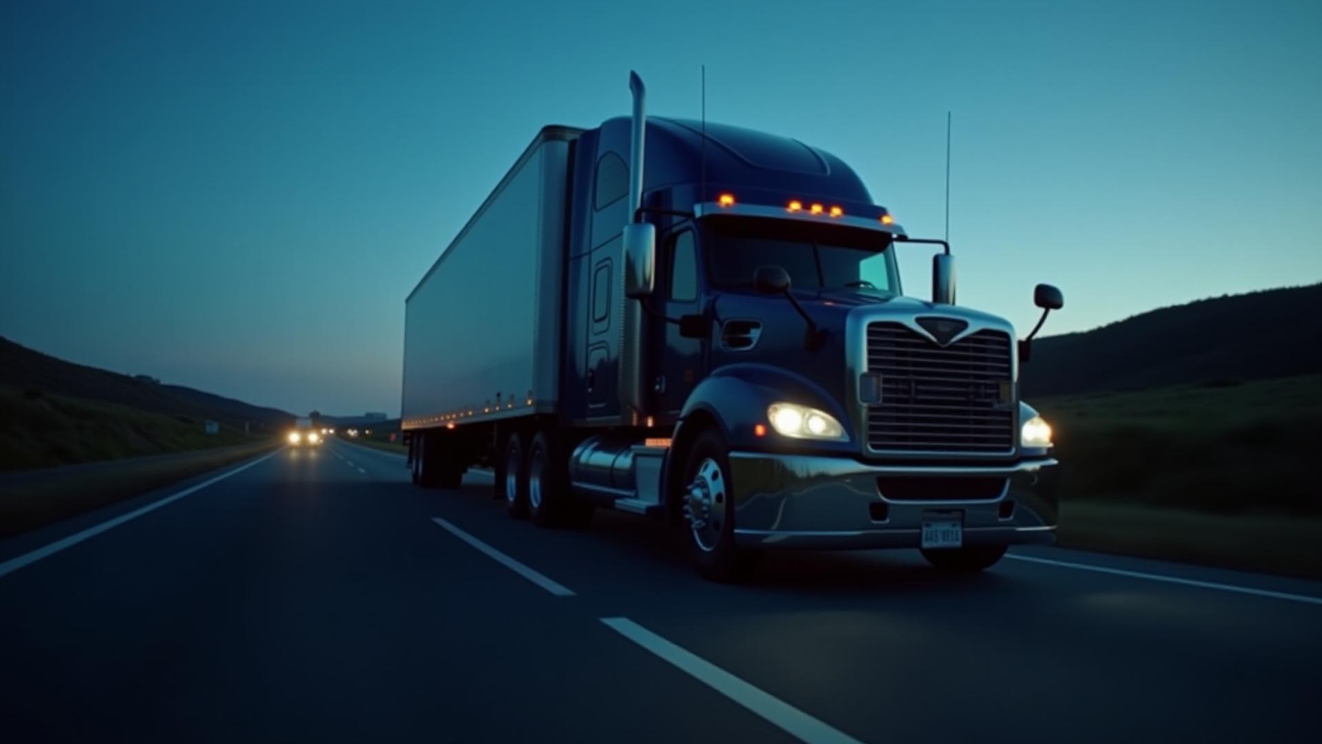 NCS Trucking modern fleet on a Virginia highway